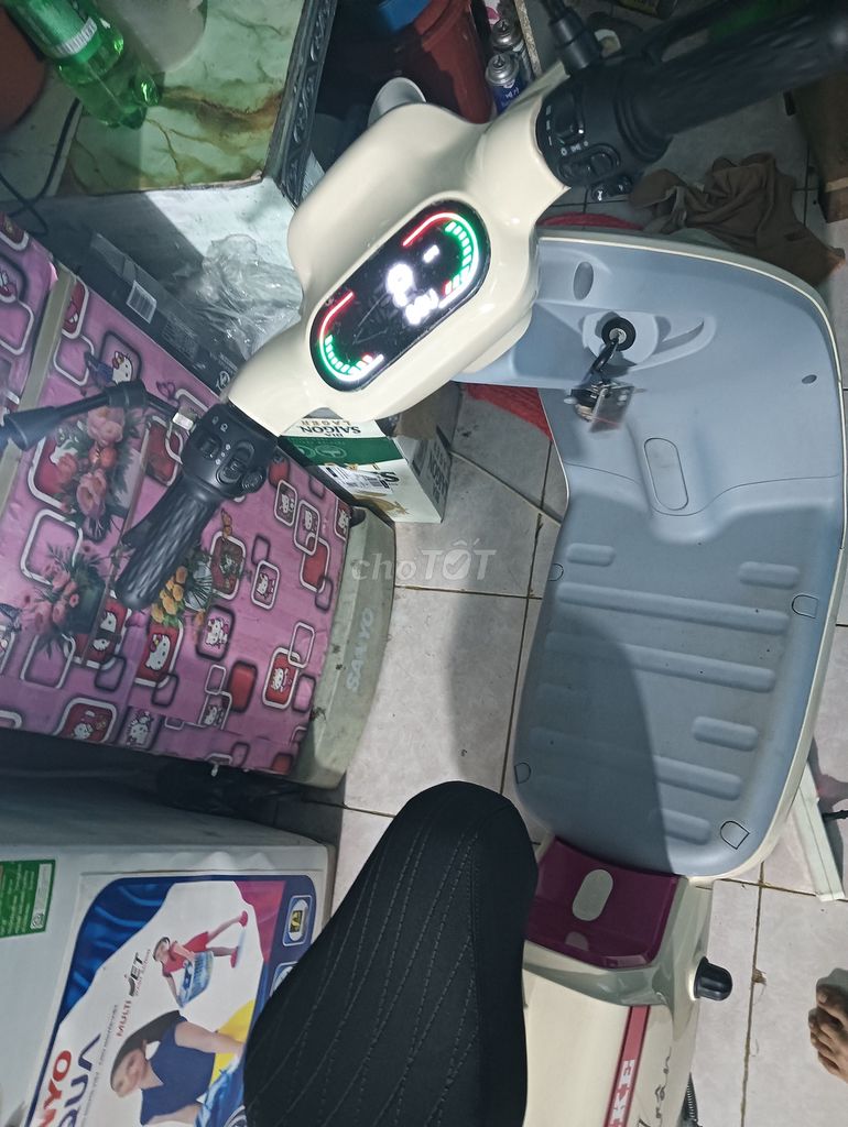 Xe đạp điện TDT Bike Chợ Lớn Trắng. Mua bán Xe điện tại Thị xã Tân Uyên Bình Dương được đăng bởi Phạm khánh em hình 3