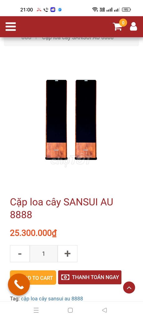 Loa cây Sansui AU 8888 Nâu Đen. Mua bán Tivi, Âm thanh tại Thành phố Thanh Hóa Thanh Hóa được đăng bởi Minh hình 1