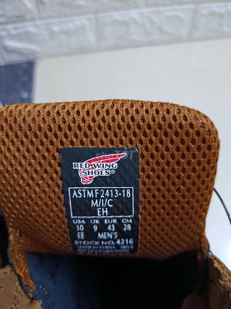 Giày bảo hộ Red Wing Shoes Nam Nâu size 43. Mua bán Giày dép tại Quận Tân Phú Tp Hồ Chí Minh được đăng bởi Liêm Lê Tấn hình 1