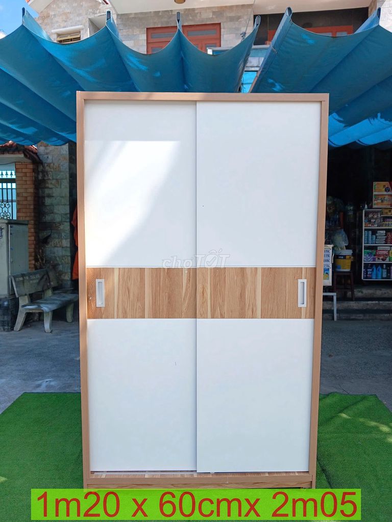 Tủ quần áo Gỗ MDF Cửa lùa 1m2x60cmx2m05. Mua bán Tủ, kệ gia đình tại Quận Tân Phú Tp Hồ Chí Minh được đăng bởi Trần Quốc Thái hình 1