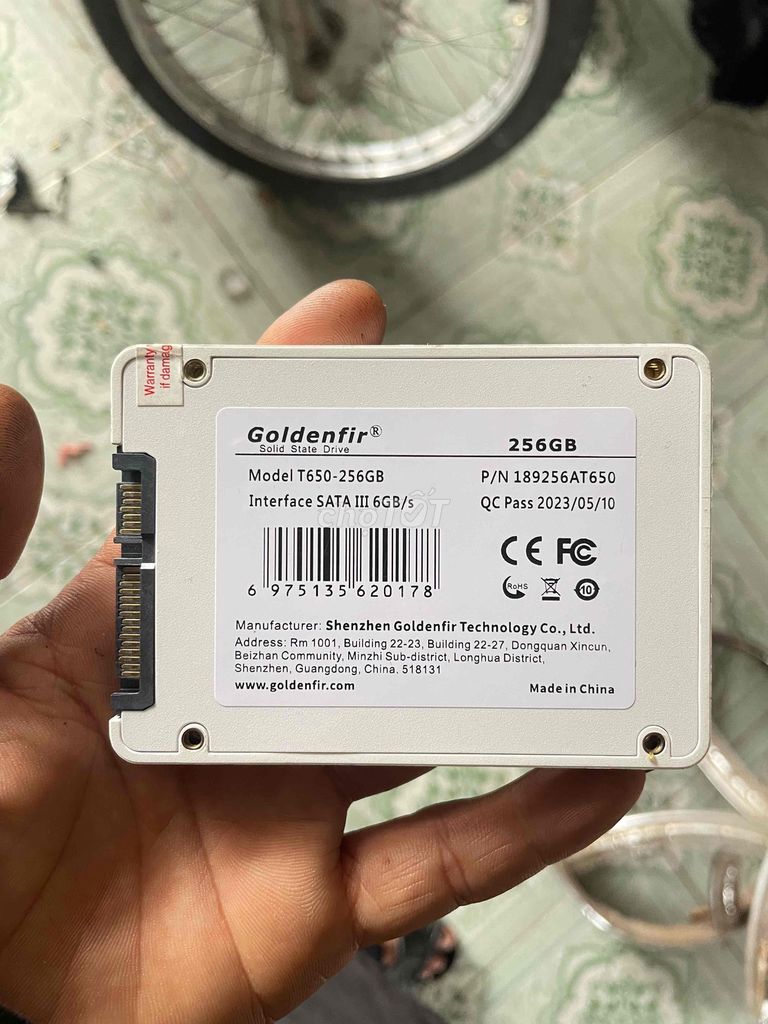 Ổ cứng SSD Goldenfir T650-256GB 99%. Mua bán Linh kiện (RAM, Card...) tại Thành phố Dĩ An Bình Dương được đăng bởi Cocacola hình 1