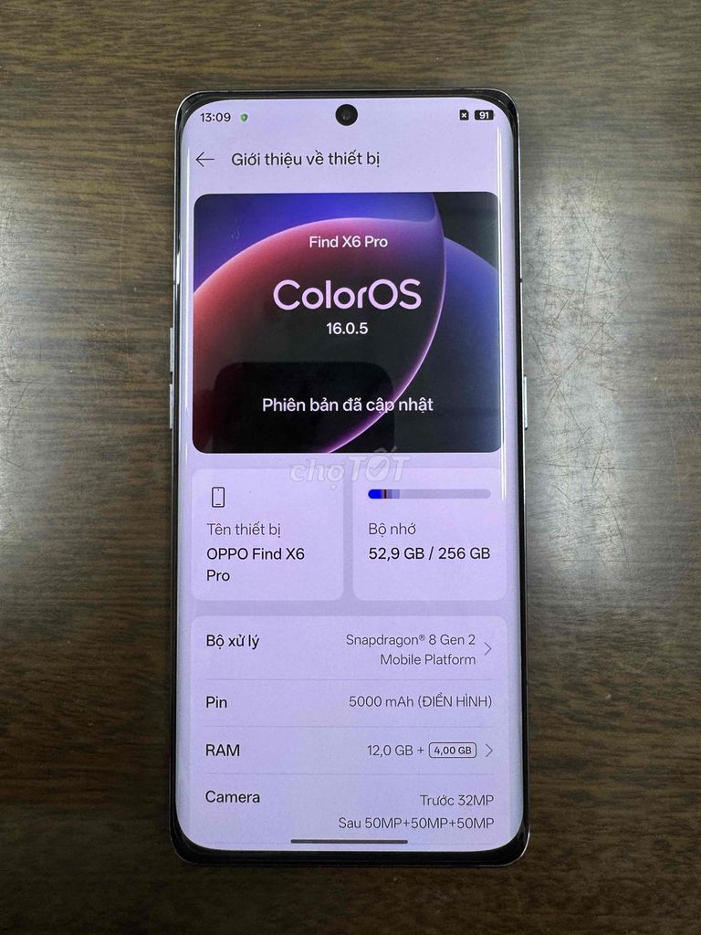 Oppo Find X6 Pro Snapdragon 8 Gen 2 12GB/256GB. Mua bán Điện thoại tại Quận 7 Tp Hồ Chí Minh được đăng bởi Tên chưa cung cấp hình 1