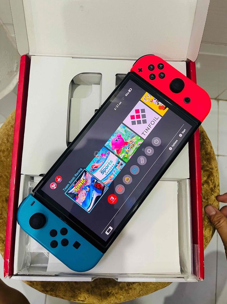 Nintendo Switch OLED Neon modchip Fullbox. Mua bán Thiết bị chơi game tại Quận 5 Tp Hồ Chí Minh được đăng bởi school stone hình 1