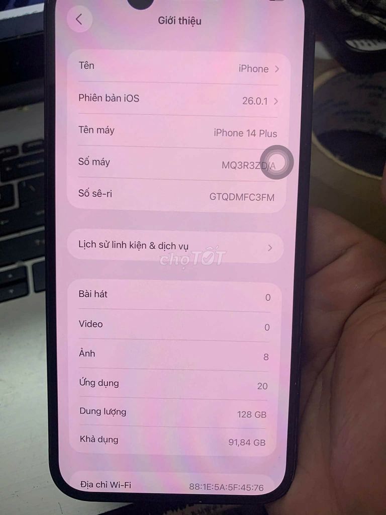 Apple iPhone 14 Plus 128GB Đen. Mua bán Điện thoại tại Quận Bình Tân Tp Hồ Chí Minh được đăng bởi 31 Võ minh thiên phúc-lớp 6/8 hình 1