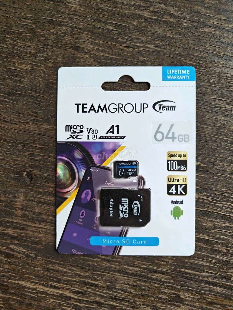 Thẻ nhớ chính hãng micro sd team group 64GB. Mua bán Phụ kiện (Màn hình, Chuột...) tại Quận Tân Phú Tp Hồ Chí Minh được đăng bởi huy hình 1