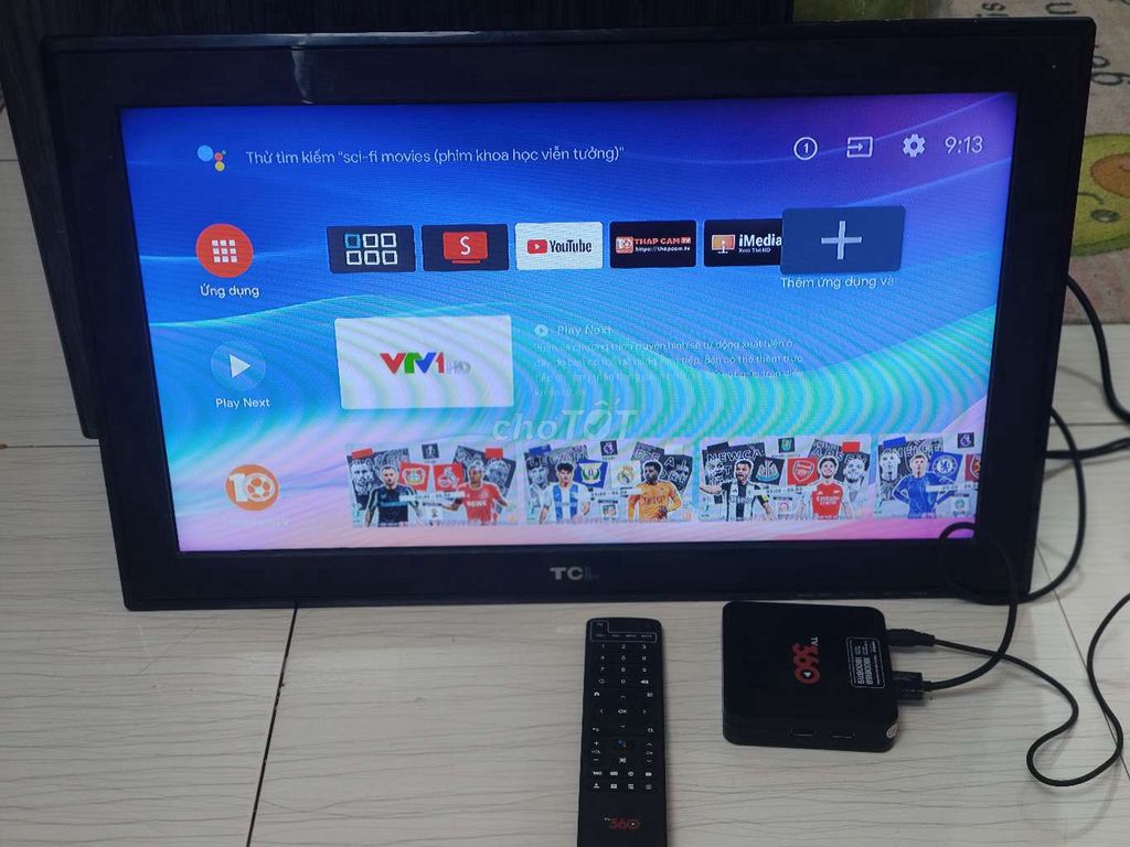 Tivi TCL 23 inch mỏng đẹp kèm box android 360 xịn