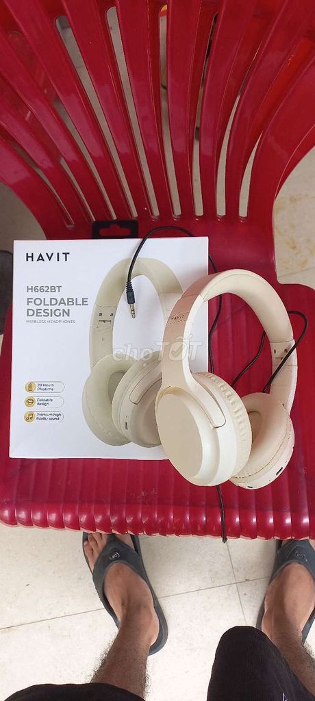 Tai nghe Havit H662BT Trắng ngà. Mua bán Tivi, Âm thanh tại Huyện Phú Vang Thừa Thiên Huế được đăng bởi Đồ Gỗ Hoàng CA hình 1