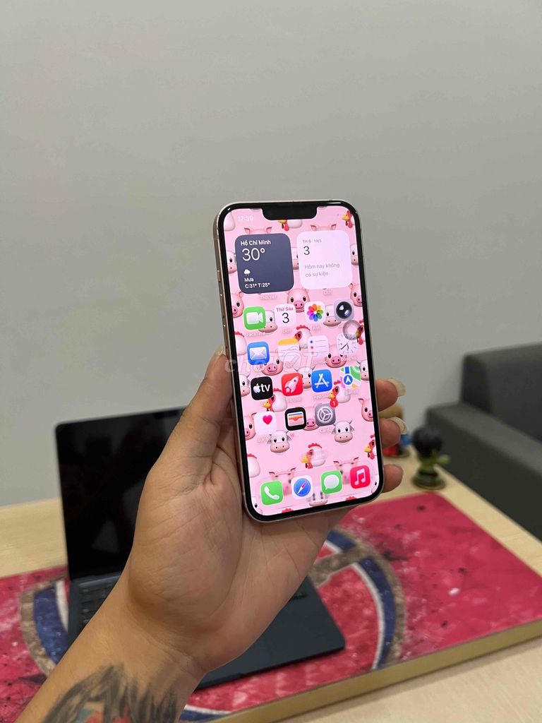 Apple iPhone 13 QTE 128GB Hồng Zin Full Chức Năng. Mua bán Điện thoại tại Quận Cầu Giấy Hà Nội được đăng bởi Trung Kiên Trả Góp Bao Nợ Xấu hình 1