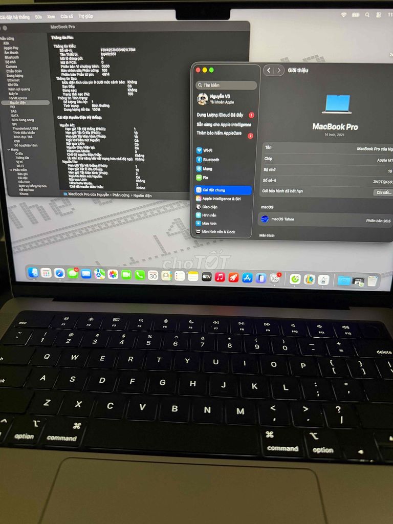 Apple Macbook Pro M1 14 inch 16GB/512GB. Mua bán Laptop tại Quận 7 Tp Hồ Chí Minh được đăng bởi Nguyễn Văn Thanh Vũ hình 1