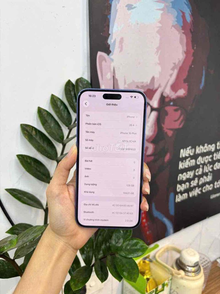 iPhone 16 Plus 128GB Xanh 98%. Mua bán Điện thoại tại Quận 10 Tp Hồ Chí Minh được đăng bởi Hữu Thọ hình 1