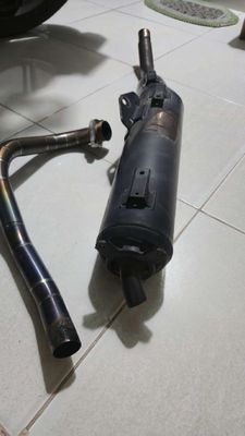 Pô xe máy Ex zin Titan Đen