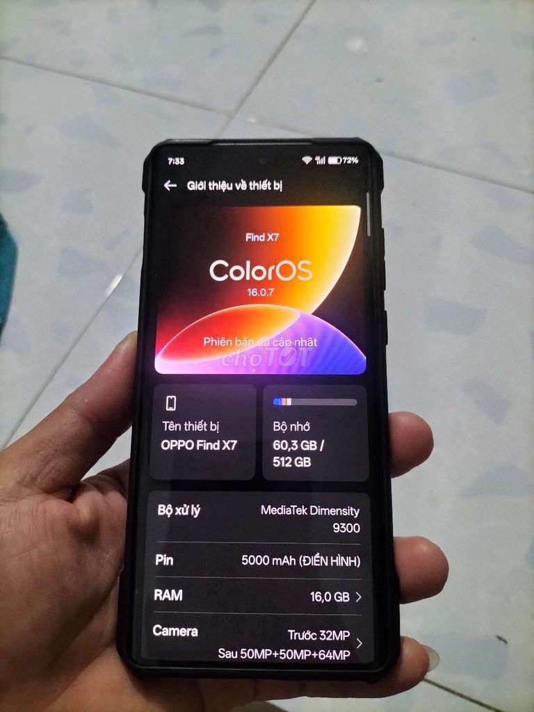 OPPO Find X7 512GB Nâu. Mua bán Điện thoại tại Huyện Vĩnh Thạnh Cần Thơ được đăng bởi Minh Trúc hình 1