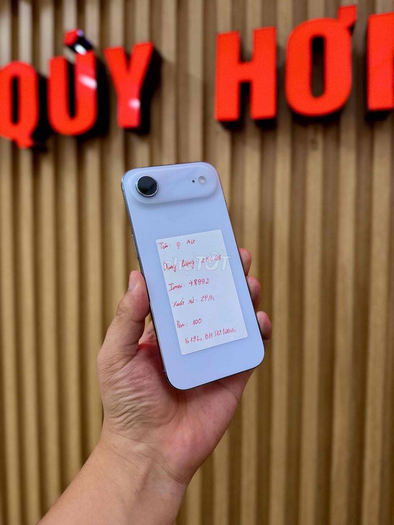Apple iPhone 17 Air 256GB Việt Nam 100% pin. Mua bán Điện thoại tại Quận Đống Đa Hà Nội được đăng bởi  HT Mobie Trả góp nợ xáu bao duyệt hình 1