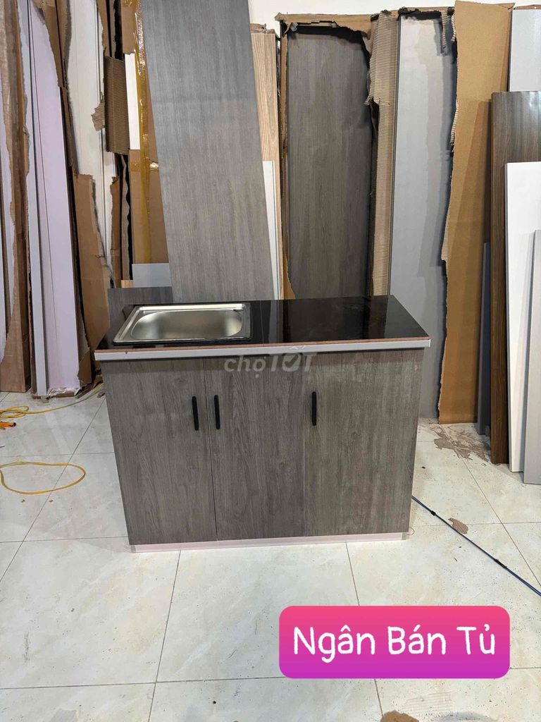 Tủ bếp Nhựa Đài Loan 1m // tủ bếp kèm bồn vòi. Mua bán Nội thất, đồ gia dụng khác tại Quận Bình Tân Tp Hồ Chí Minh được đăng bởi KIM NGÂN BÁN TỦ hình 1