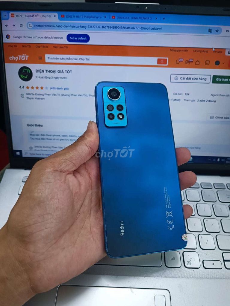 XIAOMI REDMI NOTE 12 PRO 8GB/256GB SNAP 732G MƯỢT. Mua bán Điện thoại tại Quận Bình Thạnh Tp Hồ Chí Minh được đăng bởi Dân Mobile hình 1