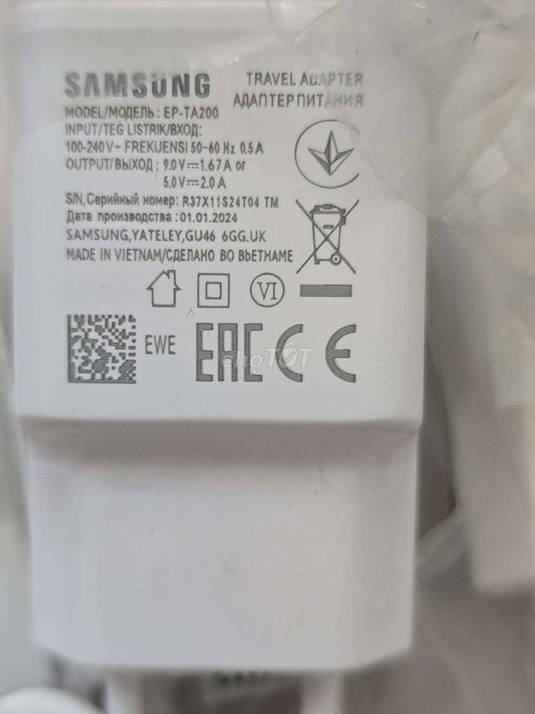 Sạc nhanh samsung 15w.. Mua bán Phụ kiện (Màn hình, Chuột...) tại Quận Tân Phú Tp Hồ Chí Minh được đăng bởi Tuấn hình 2