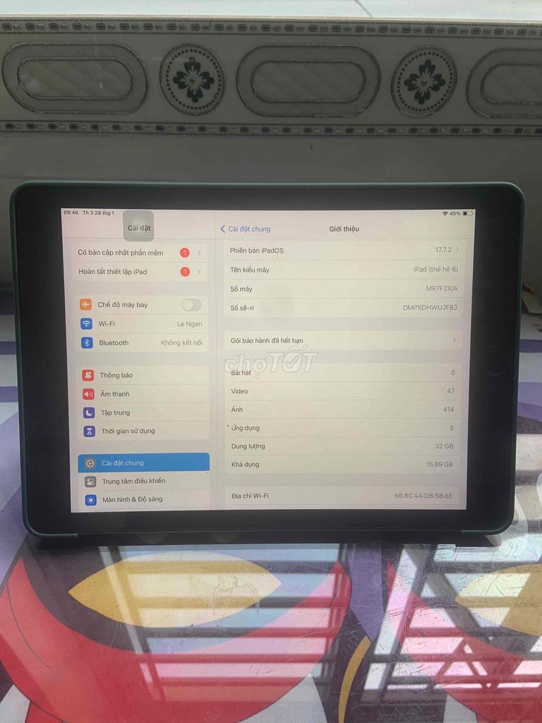 Ipad Gen 6 32G wifi