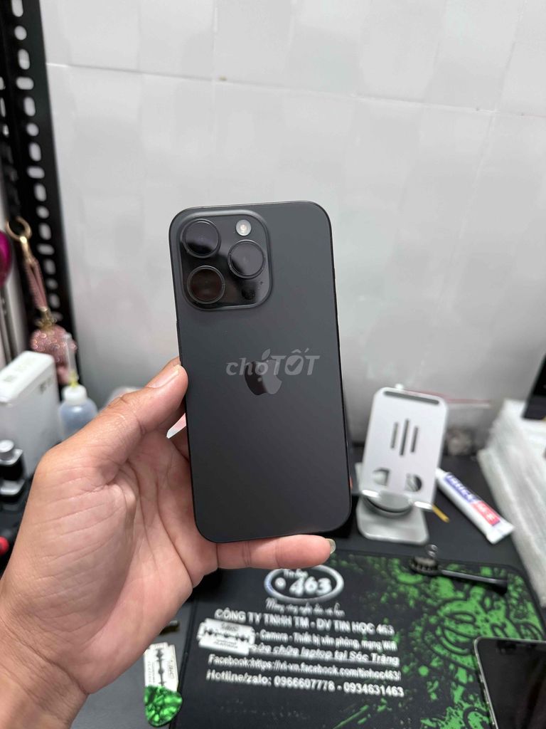 Apple iPhone 15 Pro 128GB Titan đen. Mua bán Điện thoại tại Thành phố Sóc Trăng Sóc Trăng được đăng bởi Táo cũ hình 1