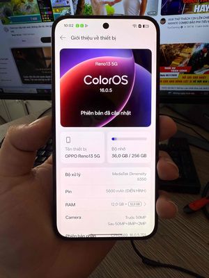 Oppo Reno 13 5G 12GB/256GB Xanh dương