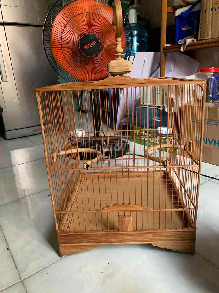 Lồng chim tre màu nâu. Mua bán Phụ kiện, Thức ăn, Dịch vụ tại Quận Gò Vấp Tp Hồ Chí Minh được đăng bởi chiến  hình 1