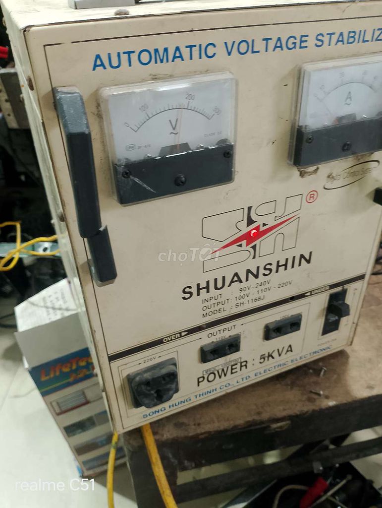 Ổn áp SHUANSHIN SH-1168J 5KVA. Mua bán Nội thất, đồ gia dụng khác tại Quận Cái Răng Cần Thơ được đăng bởi Truongbakhan hình 1