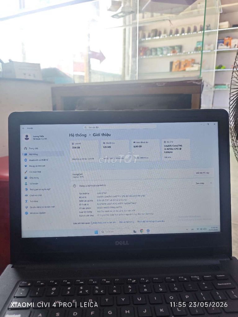 Dell Laptop i5 8GB/256GB Đen. Mua bán Laptop tại Huyện Yên Phong Bắc Ninh được đăng bởi Lương Official hình 1
