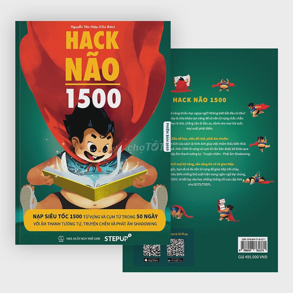 Sách Hack Não 1500 - Đọc và Học tiếng Anh. Mua bán Sách tại Quận 5 Tp Hồ Chí Minh được đăng bởi Vuong Kien Nguyen hình 1
