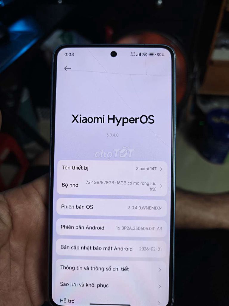 Xiaomi 14T 12/512gb titan xanh. Mua bán Điện thoại tại Quận 8 Tp Hồ Chí Minh được đăng bởi Thành Nguyễn hình 1
