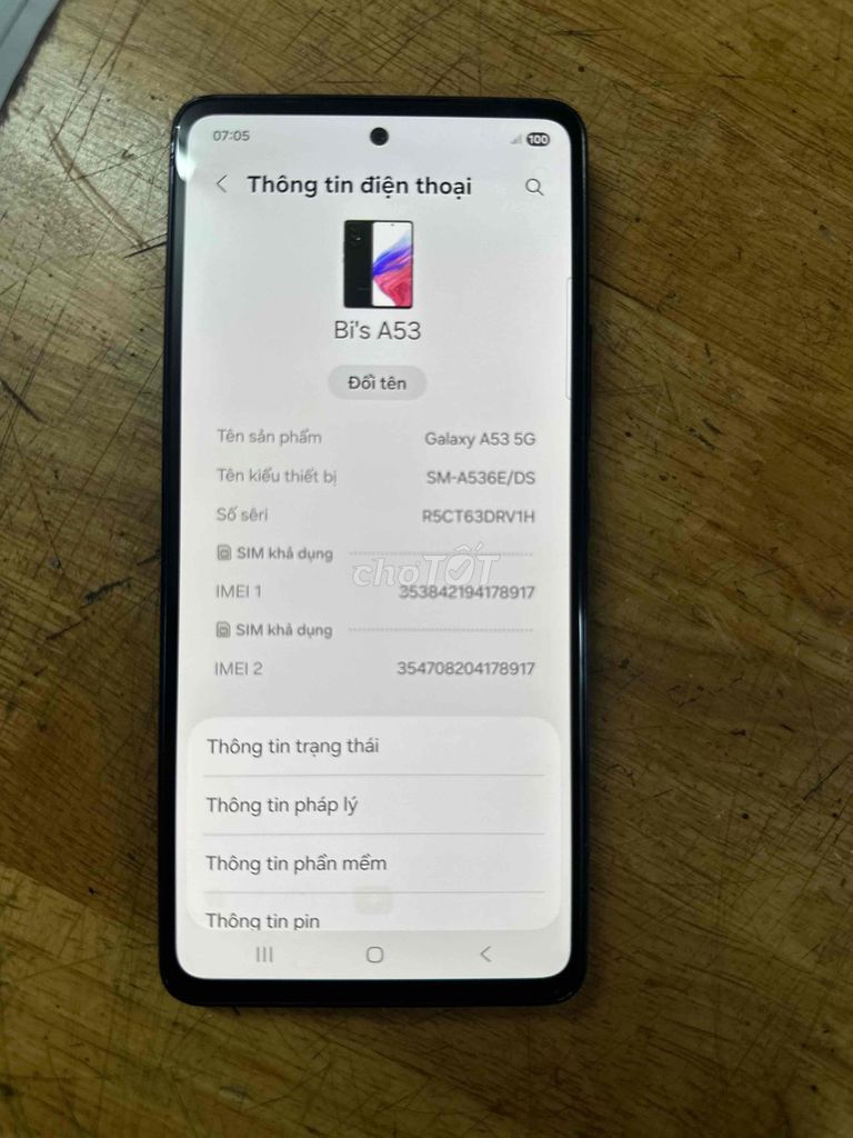 Samsung Galaxy A53 5G Đen Đã sử dụng. Mua bán Điện thoại tại Quận 4 Tp Hồ Chí Minh được đăng bởi Bi hình 1