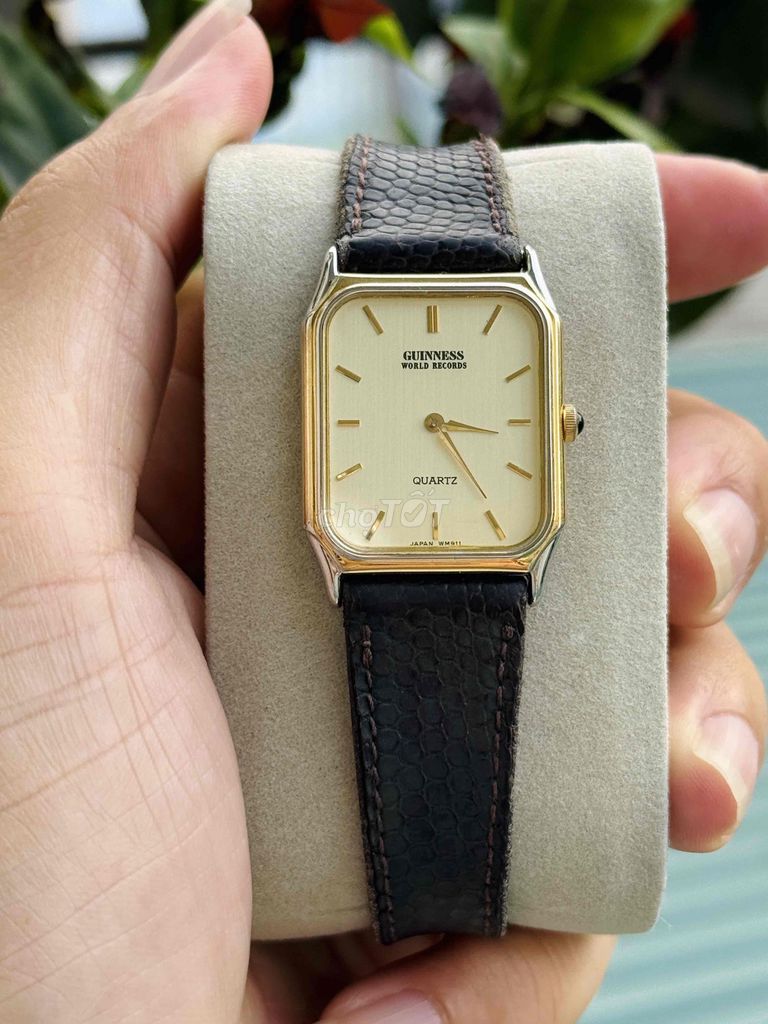 Guinness Tank Quartz Vintage Kính Sapphire Dây Da. Mua bán Đồng hồ tại Quận Nam Từ Liêm Hà Nội được đăng bởi Thuận Nguyễn Tài hình 1