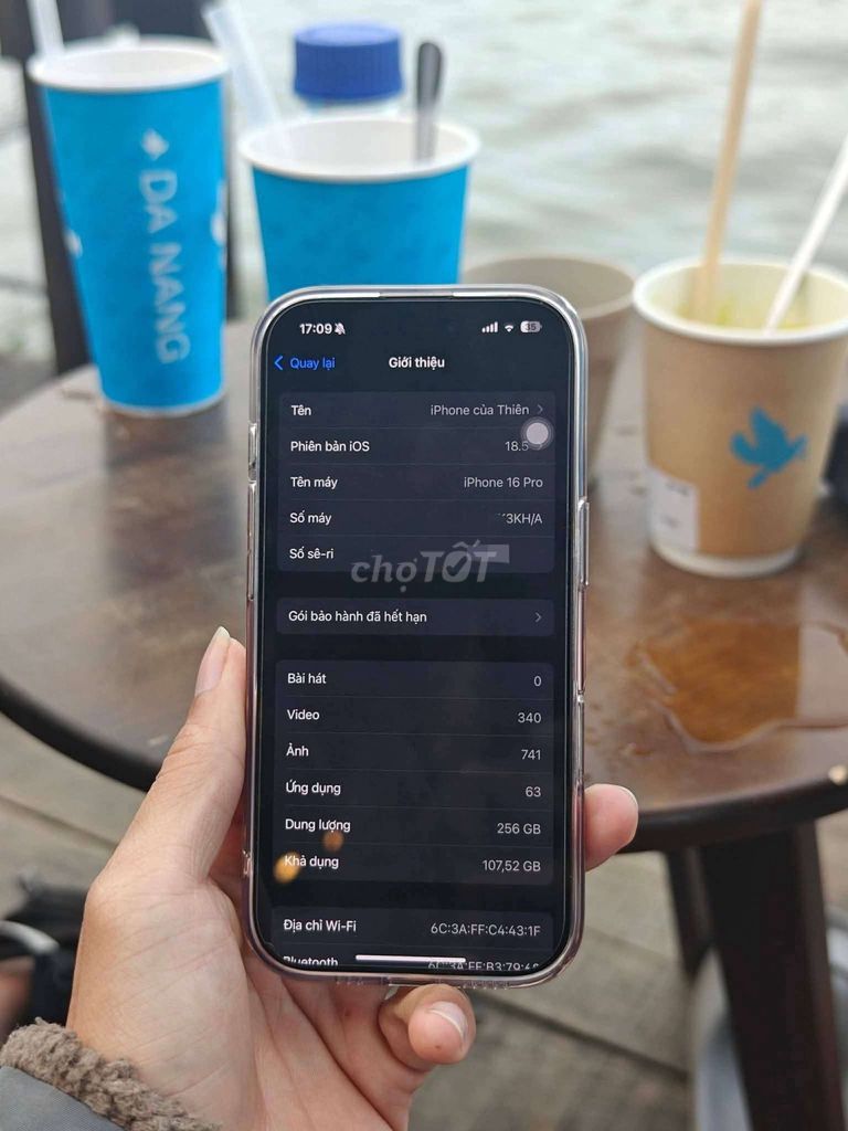 Apple iPhone 16 Pro 256GB Hàn Quốc 99%. Mua bán Điện thoại tại Quận Cẩm Lệ Đà Nẵng được đăng bởi Thiên Trần hình 1