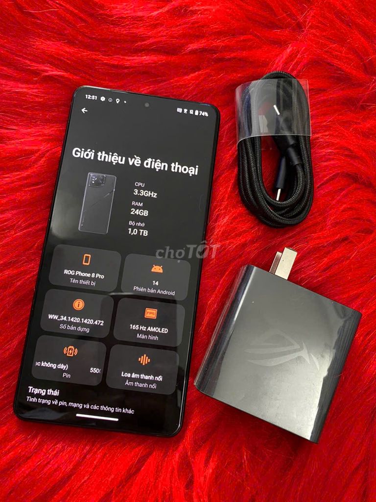 ASUS  ROG PHONE 8 PRO BẢN CAO CẤP RAM 24GB / 1T. Mua bán Điện thoại tại Quận Tân Bình Tp Hồ Chí Minh được đăng bởi LUCKY PHONE VN hình 1