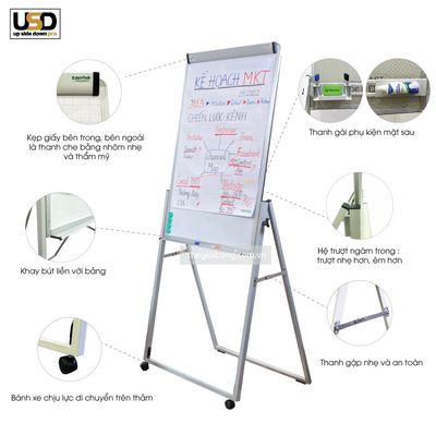 Bảng Flipchart UPSIDEDOWN Pro 600x1000