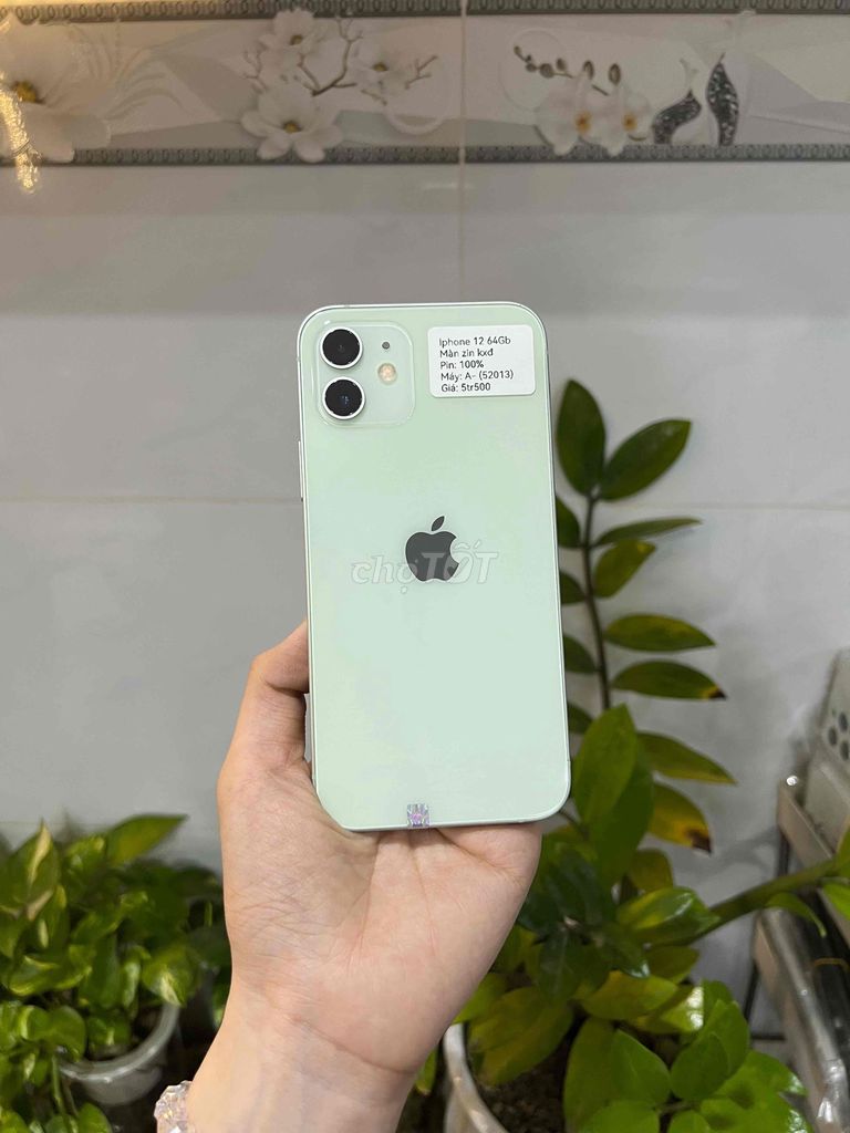 iPhone 12 64GB Xanh Mint Màn zin kxđ Pin new. Mua bán Điện thoại tại Huyện Hóc Môn Tp Hồ Chí Minh được đăng bởi SIRI STORE HCM hình 1