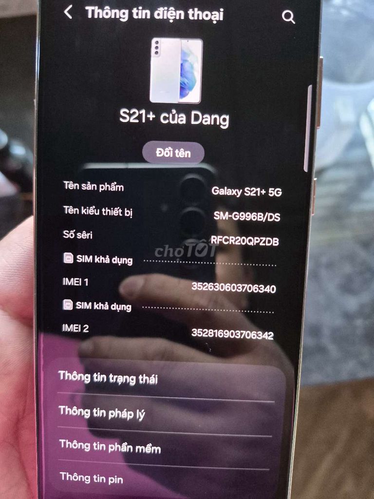 Samsung s21 5g. Mua bán Điện thoại tại Huyện Gò Dầu Tây Ninh được đăng bởi dang thanh quoc hình 1