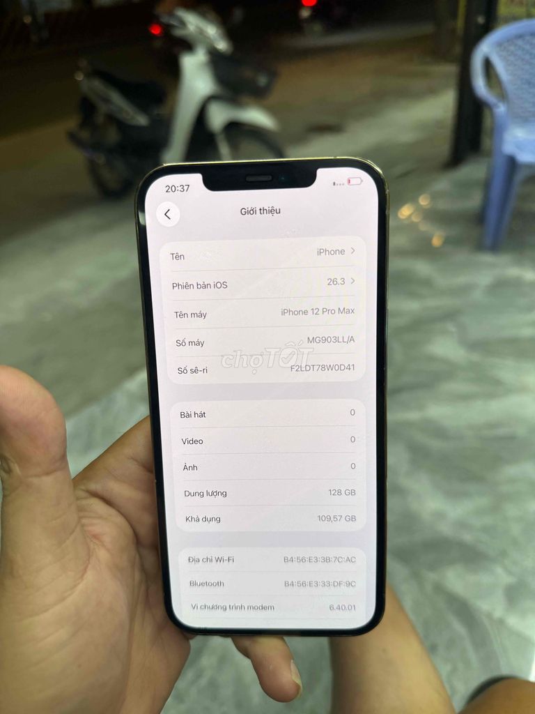 iPhone 12 Pro Max 128GB Vàng Quốc tế. Mua bán Điện thoại tại Thành phố Thuận An Bình Dương được đăng bởi Trung Apple hình 1