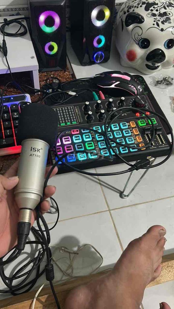 Bộ Live Stream iSK AT100 Đen, Bạc. Mua bán Tivi, Âm thanh tại Huyện Cần Đước Long An được đăng bởi Quốc Nhi hình 1
