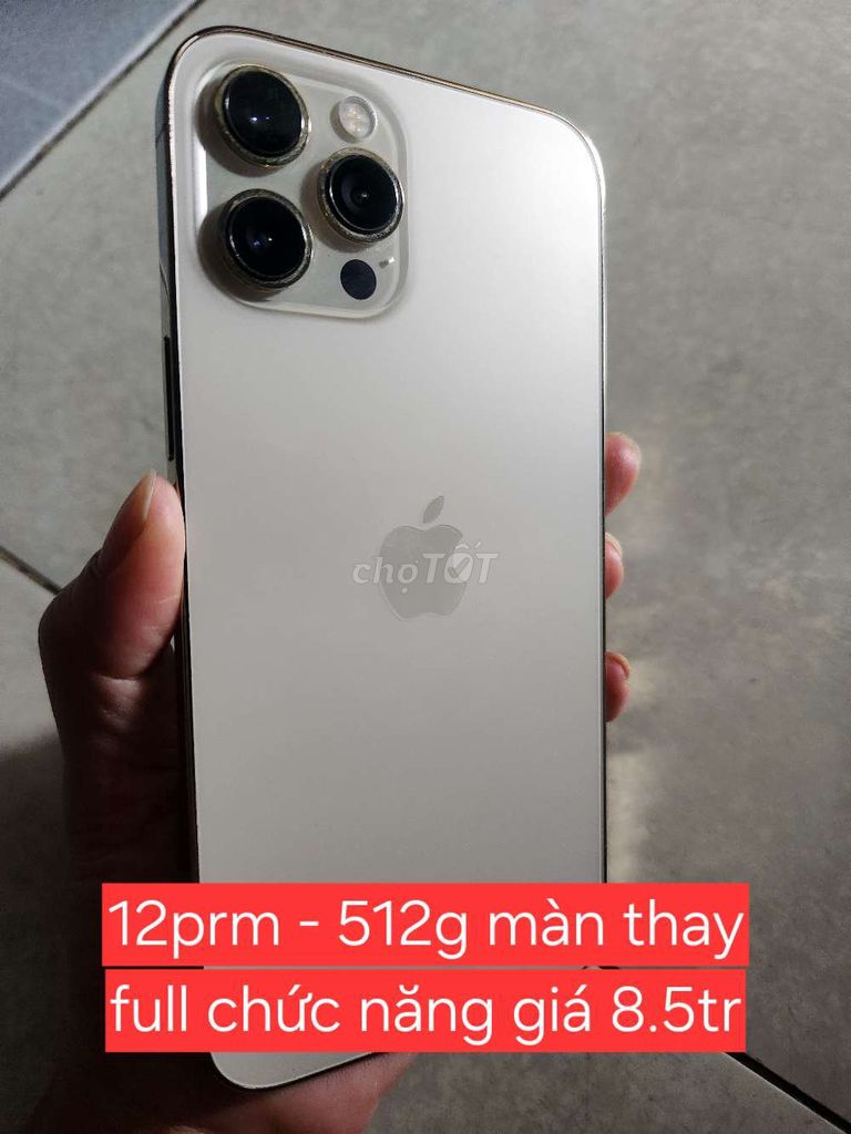 Cần bán ip 12prm  -512gb đã thay màn . Mua bán Điện thoại tại Thành phố Thuận An Bình Dương được đăng bởi Thanh xuân  hình 1