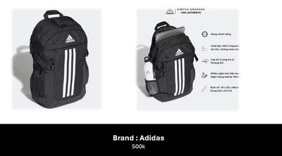Balo Adidas chính hãng. Mua bán Túi xách tại Quận 7 Tp Hồ Chí Minh được đăng bởi Toàn Trần