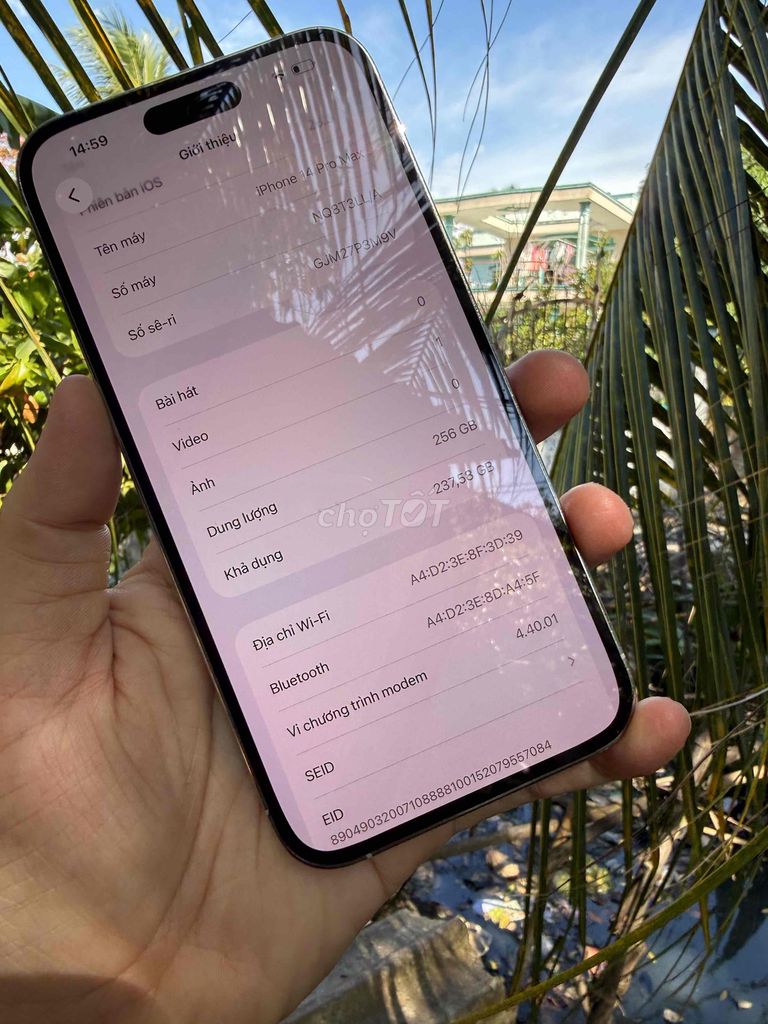 Apple iPhone 15 Pro Max 256GB Bạc Đã qua sử dụng. Mua bán Điện thoại tại Quận Ninh Kiều Cần Thơ được đăng bởi trà văn lâm hình 1