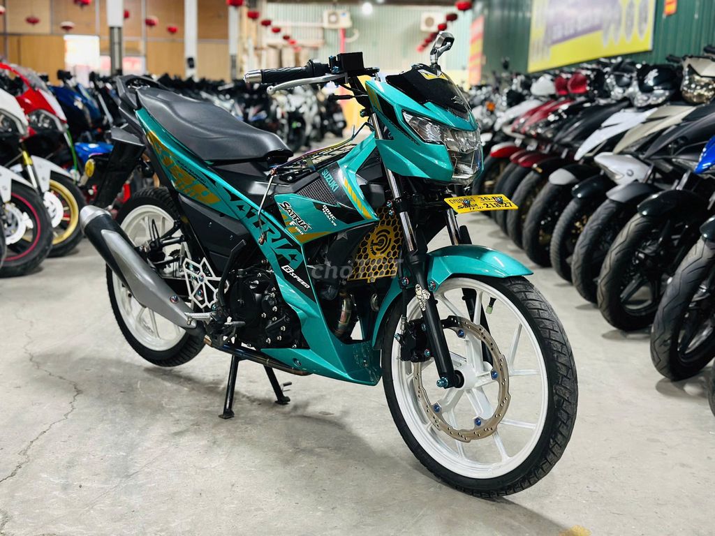 XE MÁYTHANH TÙNG_SATRIA 150 XANH 2023 SIÊU. Mua bán Xe máy tại Quận Nam Từ Liêm Hà Nội được đăng bởi THANH TÙNG hình 2