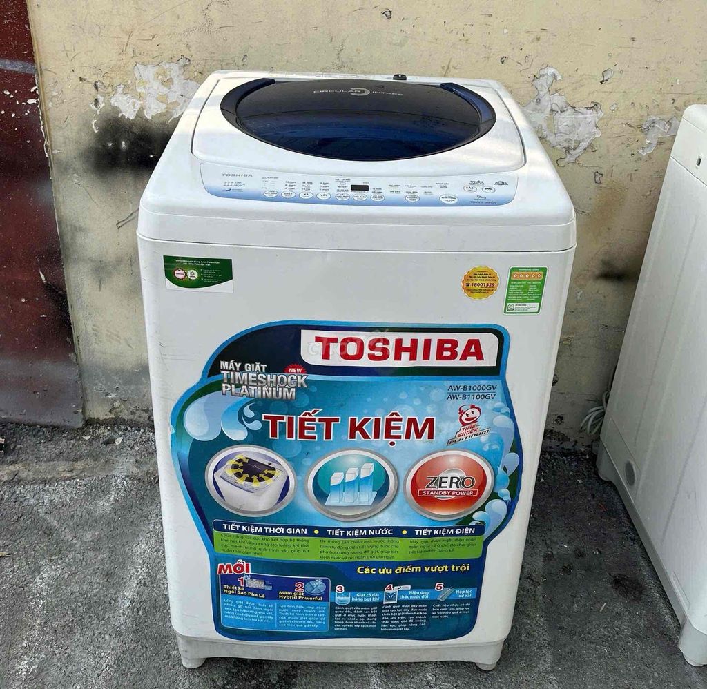 MÁY GIẶT TOSHIBA 9KG INVETER,CHẠY ÊM VỆ SINH SẠCH