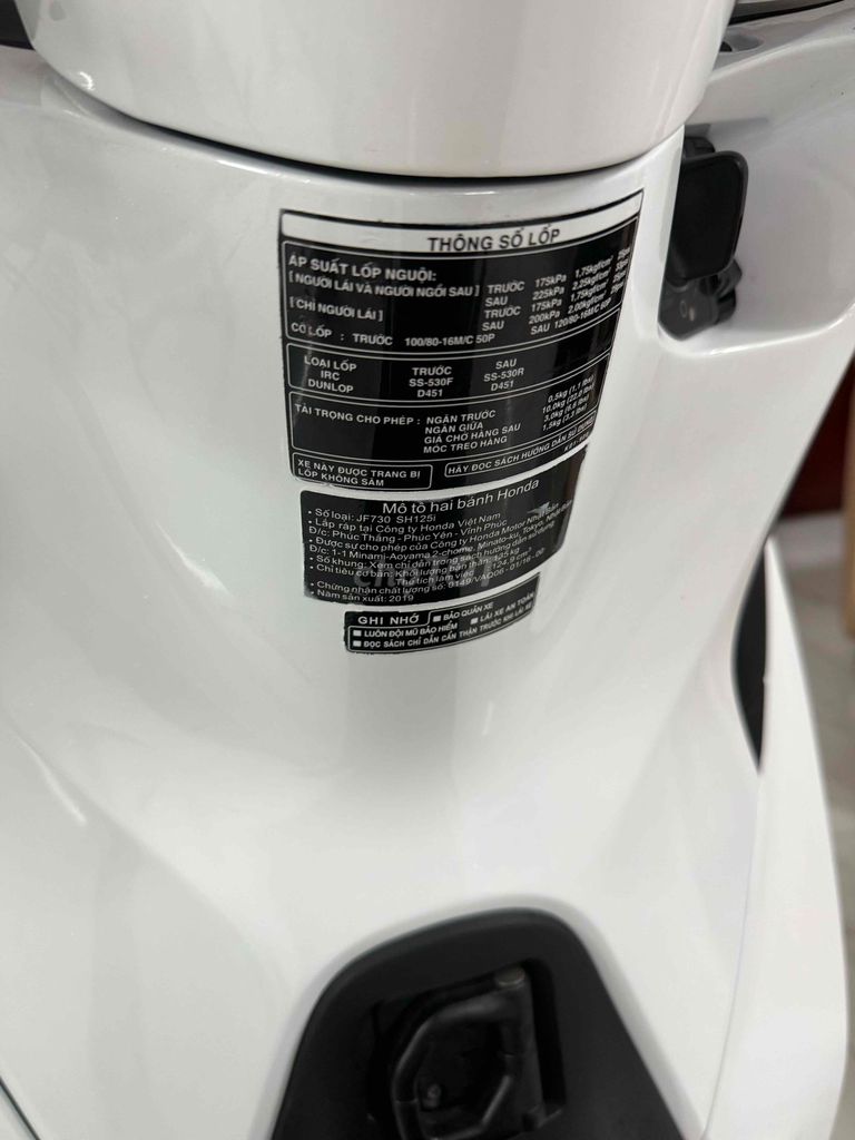 Honda SH 125 2019 Sporty Trắng đen GÓP CẦN CCCD. Mua bán Xe máy tại Quận Ninh Kiều Cần Thơ được đăng bởi XE MÁY HOÀNG YẾN hình 7