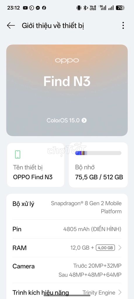 Oppo find N3. Mua bán Điện thoại tại Quận Hà Đông Hà Nội được đăng bởi Hoàn hình 1