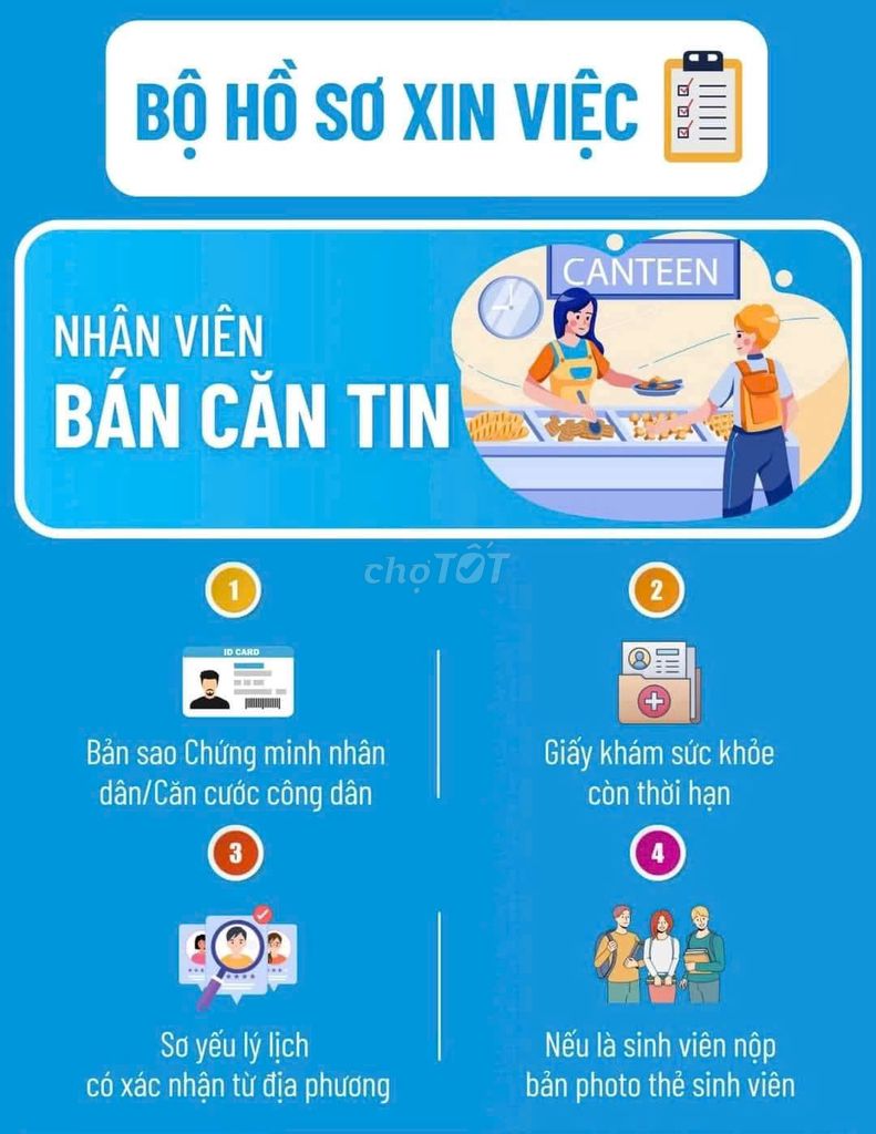 QUẬN 8 PART TIME CĂNTIN CÔNG VIỆC VUI VẺ THOẢI MÁI