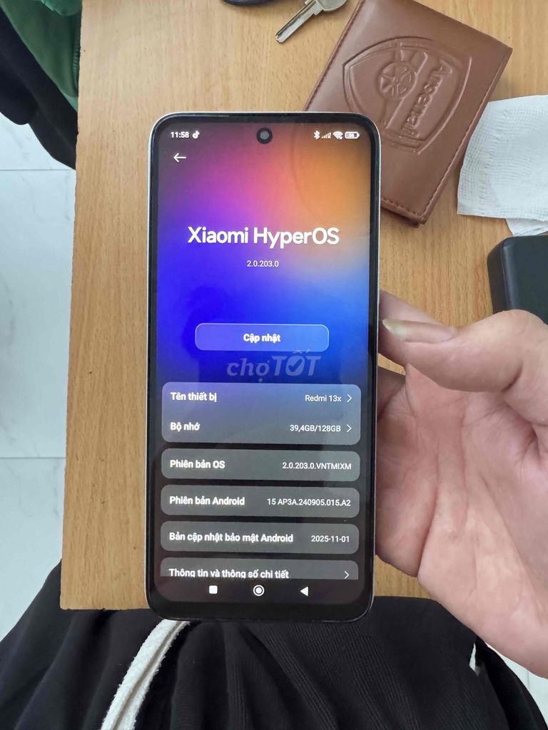 Xiaomi Redmi 13x 128GB Xanh nhạt. Mua bán Điện thoại tại Quận Ngũ Hành Sơn Đà Nẵng được đăng bởi Linh Ng hình 1