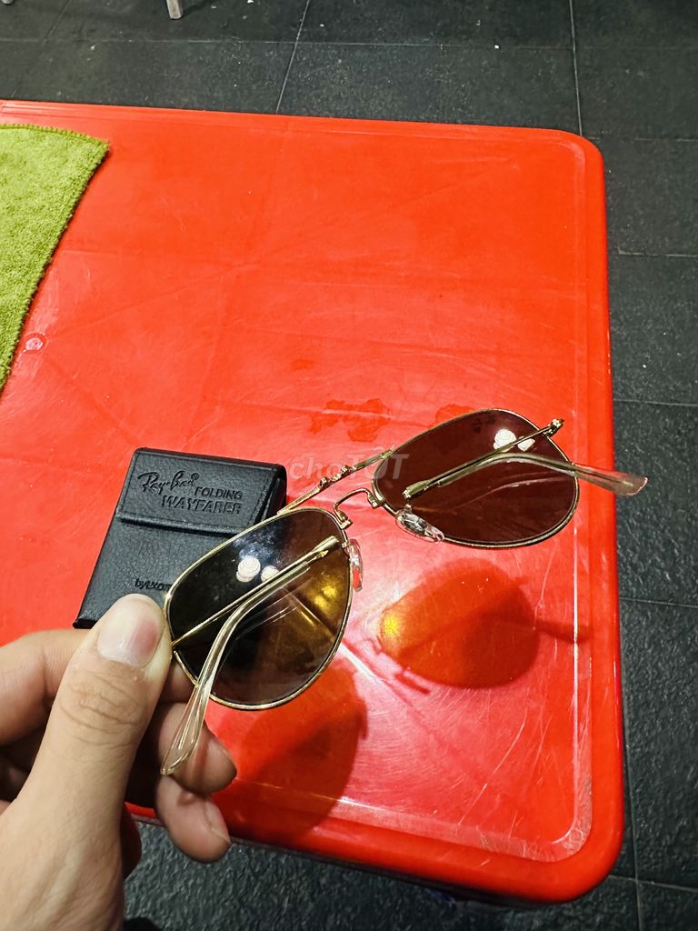 Kính RayBan made in Italy , Kính Nam ,Màu Nâu Trà