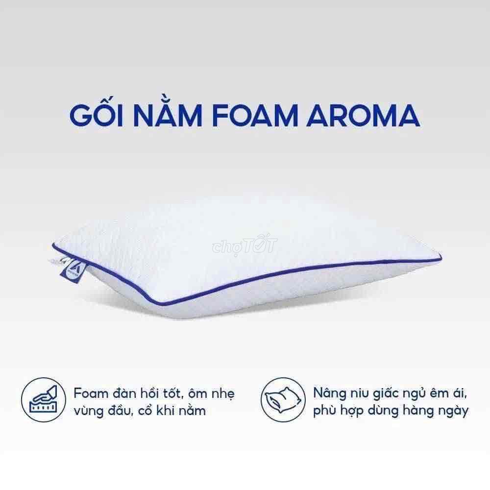 Gối nằm Foam Aroma Trắng. Mua bán Giường, chăn ga gối nệm tại Quận Thốt Nốt Cần Thơ được đăng bởi Nệm Giá Kho Thốt Nốt hình 1