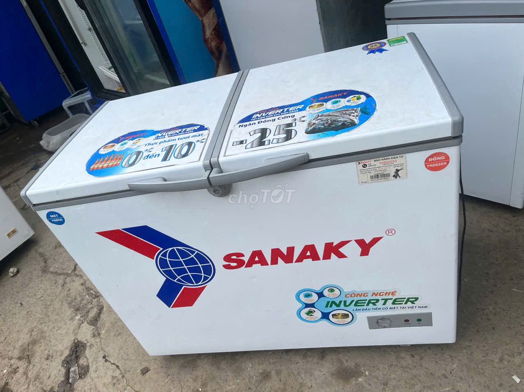 Tủ đông -mát Sanaky inverter 280 lít