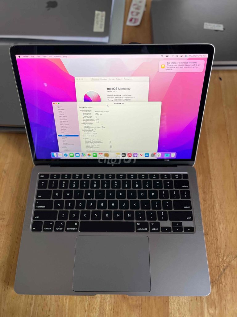 MacBook Air 2020 i3 Ram 8GB Ssd 256GB. Mua bán Laptop tại Quận Sơn Trà Đà Nẵng được đăng bởi BƠ BƯ Macbook Cũ hình 1